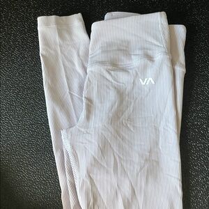 RVCA Light Gray Ribbed Leggings